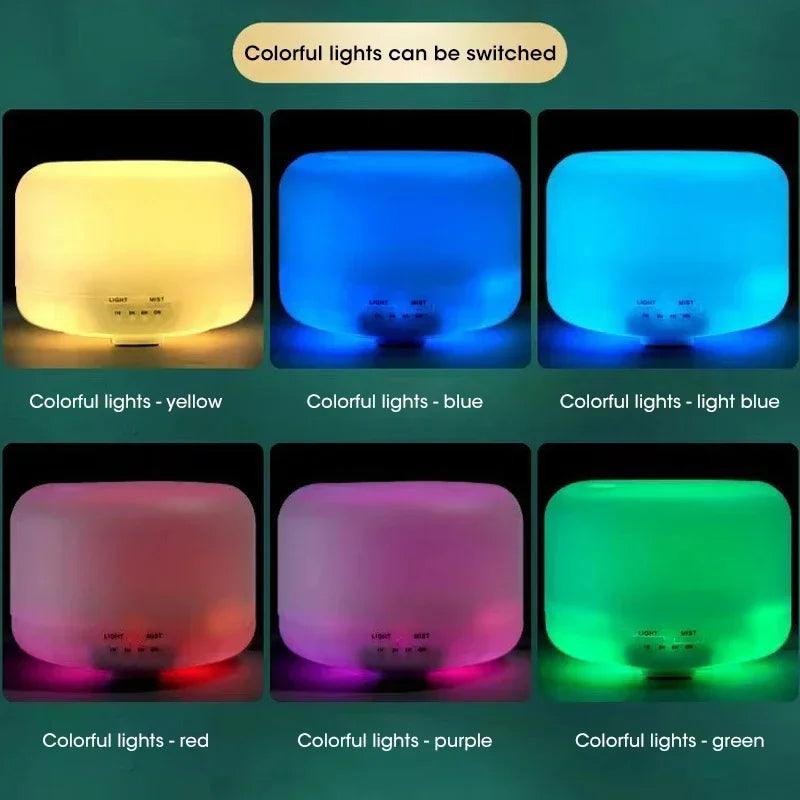 Umidificador de Ar 500ml com Difusor de Aromas – Respire Melhor e Crie um Ambiente Relaxante