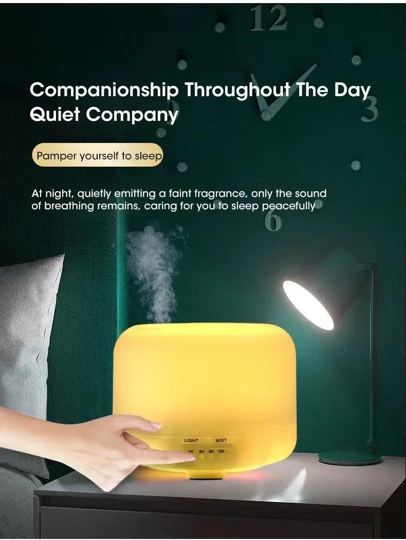 Umidificador de Ar 500ml com Difusor de Aromas – Respire Melhor e Crie um Ambiente Relaxante