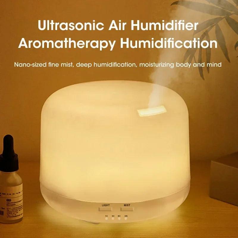 Umidificador de Ar 500ml com Difusor de Aromas – Respire Melhor e Crie um Ambiente Relaxante