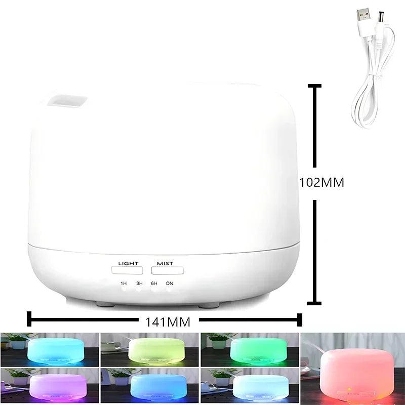 Umidificador de Ar 500ml com Difusor de Aromas – Respire Melhor e Crie um Ambiente Relaxante